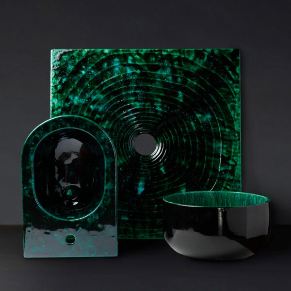 Fan 99, 80 × 80 cm Bidet Link Fan 88 Lavabo Saltodacqua Fan 99, nero