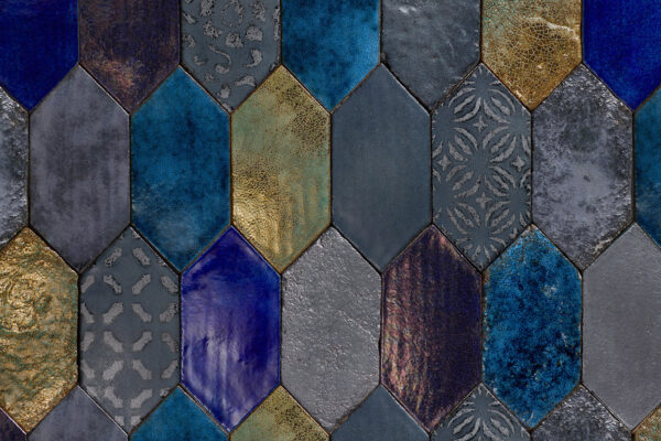 COLORI, DECORI E METALLI PREZIOSI MISTI
LOSANGA 29X13,5 CM